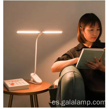 Lámpara de escritorio inteligente de doble cabezal